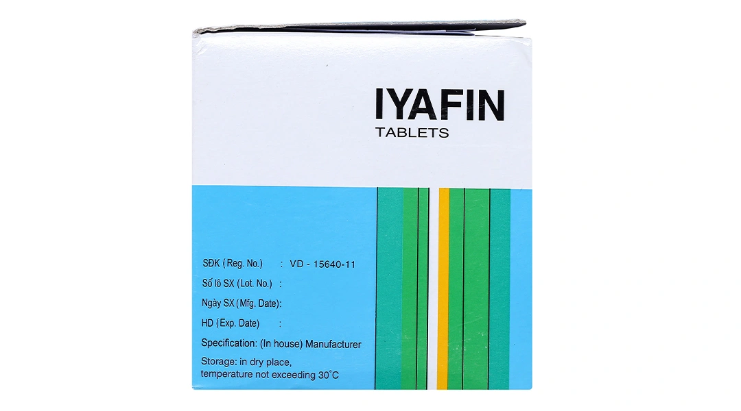 Iyafin giảm ho, tan đàm trong bệnh lý hô hấp (25 vỉ x 4 viên) - 4