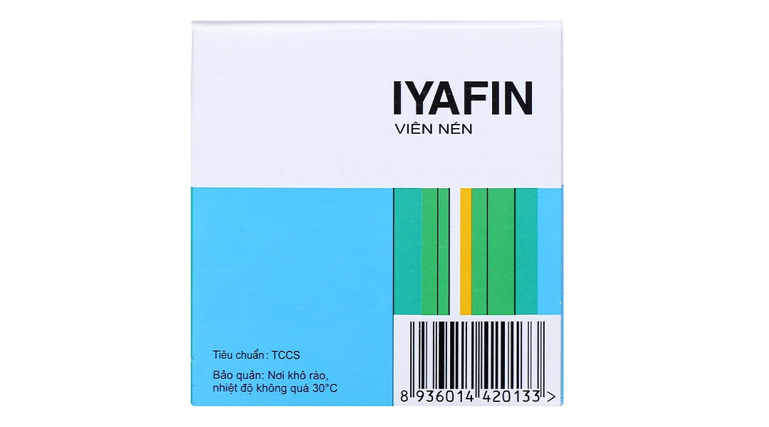 Iyafin giảm ho, tan đàm trong bệnh lý hô hấp (25 vỉ x 4 viên) - 5