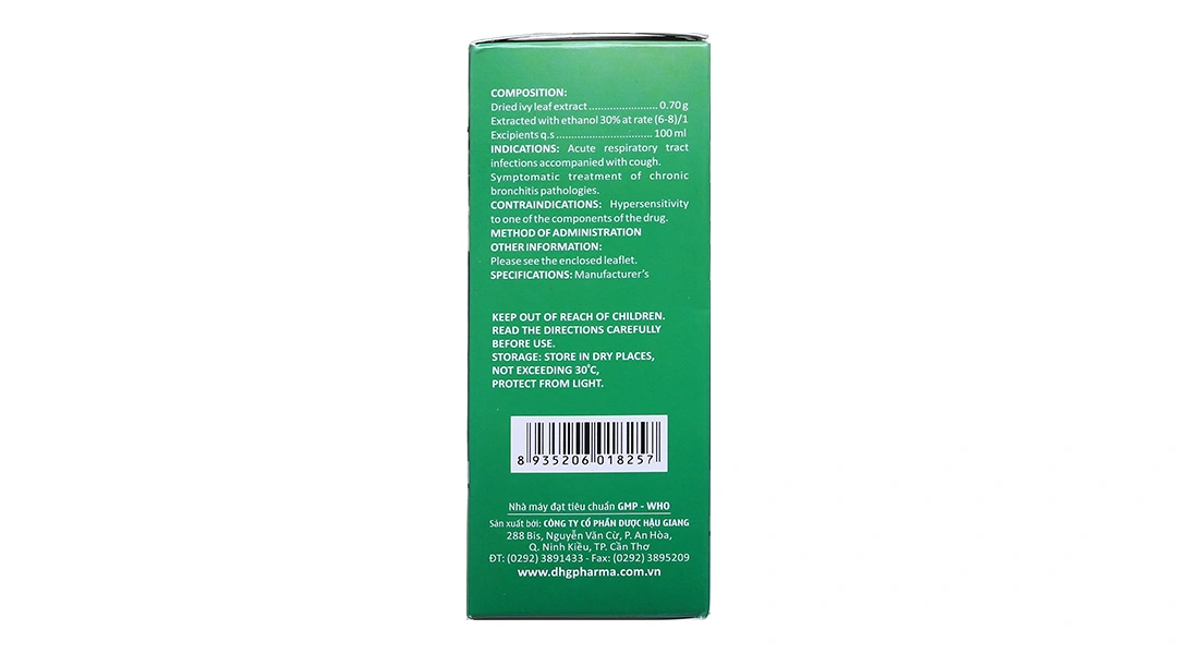 Siro Cozz Ivy trị viêm đường hô hấp chai 100ml - 3