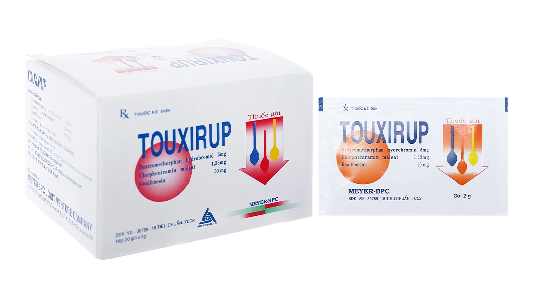 Thuốc bột Touxirup trị ho khan, ho do kích ứng (20 gói x 2g) - 
