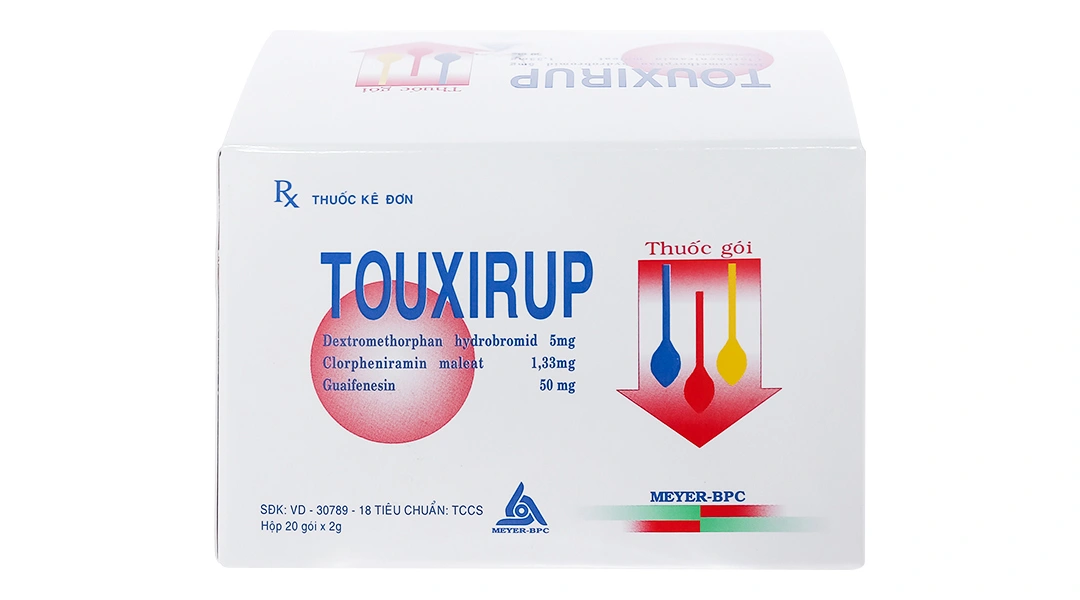 Thuốc bột Touxirup trị ho khan, ho do kích ứng (20 gói x 2g) - 1