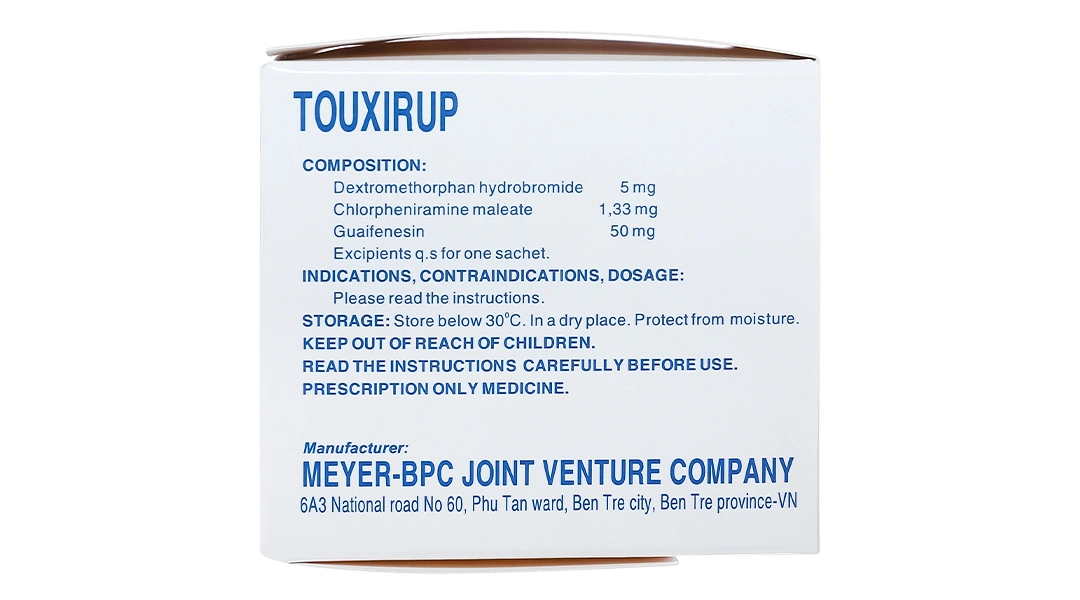 Thuốc bột Touxirup trị ho khan, ho do kích ứng (20 gói x 2g) - 4