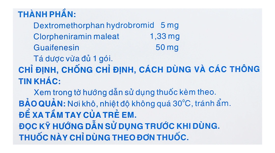 Thuốc bột Touxirup trị ho khan, ho do kích ứng (20 gói x 2g) - 5