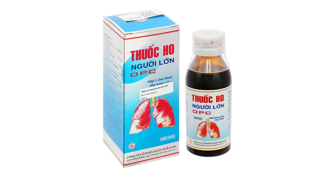 Thuốc ho người lớn OPC trị ho đàm, viêm nhiễm đường hô hấp chai 90ml - 