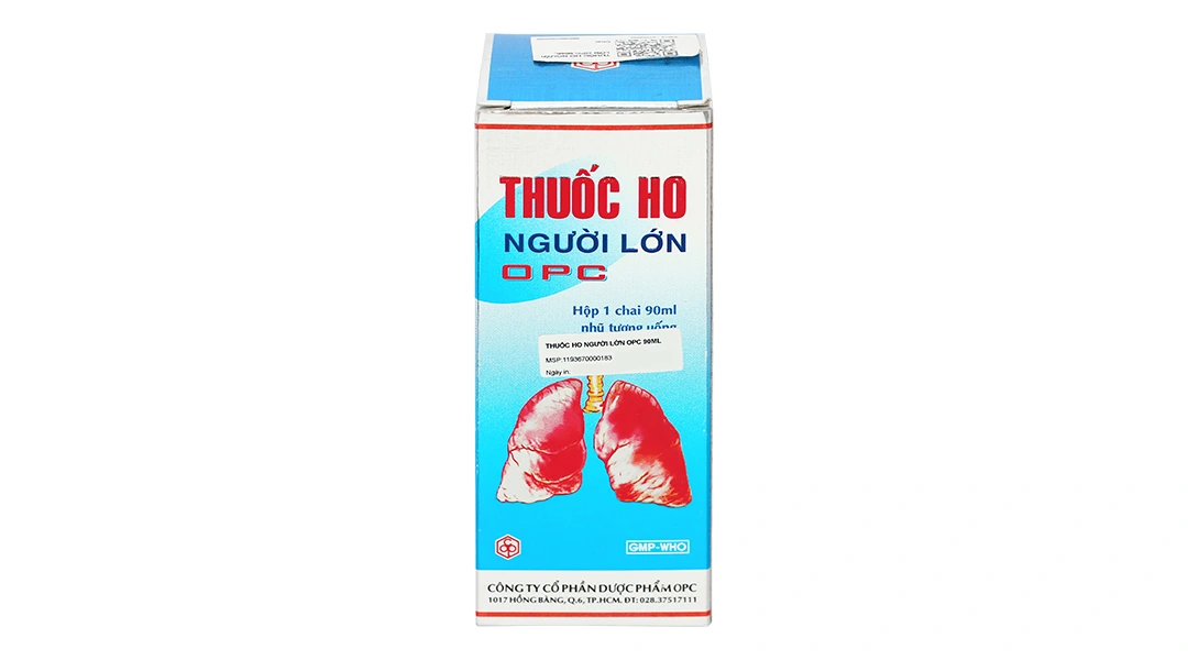 Thuốc ho người lớn OPC trị ho đàm, viêm nhiễm đường hô hấp chai 90ml - 1