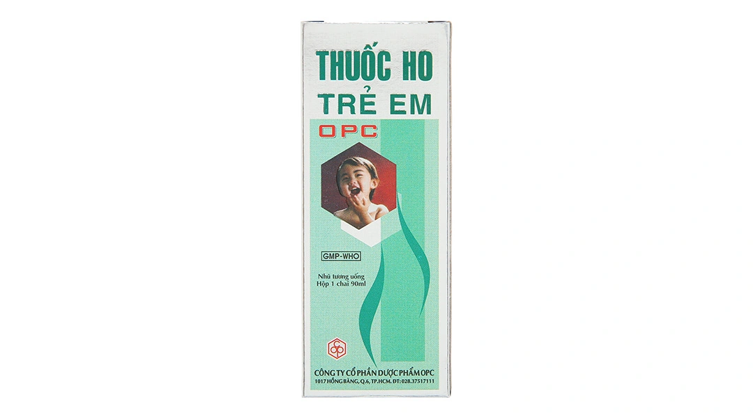 Thuốc ho trẻ em OPC trị các chứng ho, đau họng chai 90ml - 1