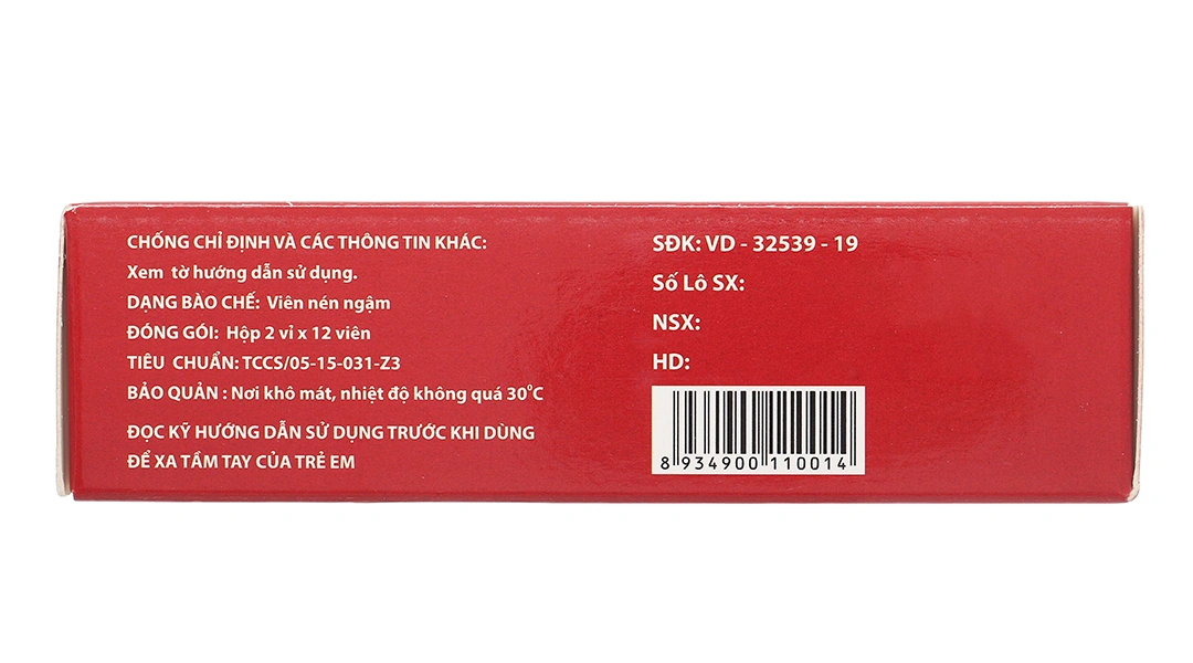 Viên ngậm Thuốc Ho Bổ Phế TW3 trị ho, viêm phế quản (2 vỉ x 12 viên) - 3