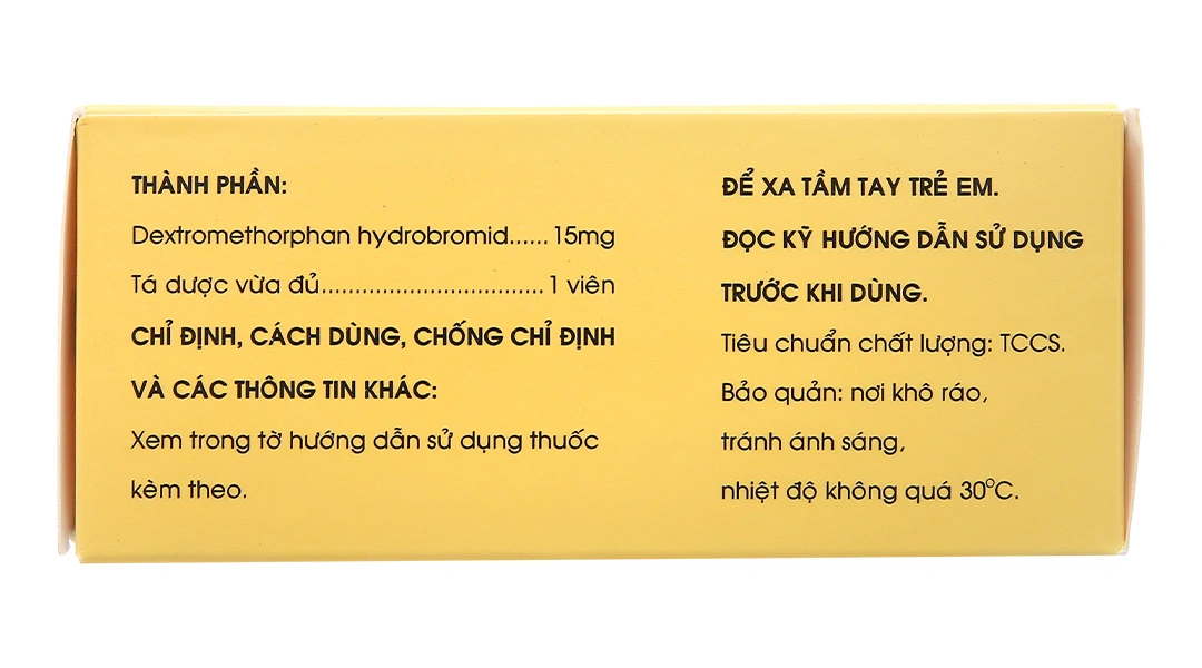 Rodilar 15mg trị ho khan, ho do kích ứng (10 vỉ x 10 viên) - 2
