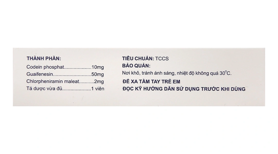 Codeforte trị ho khan, ho do kích ứng (2 vỉ x 10 viên) - 3