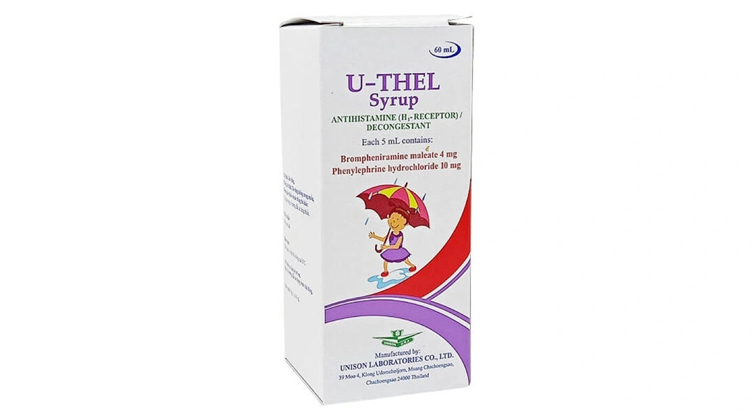 Siro U-Thel giảm triệu chứng bệnh lý hô hấp chai 60ml - 1