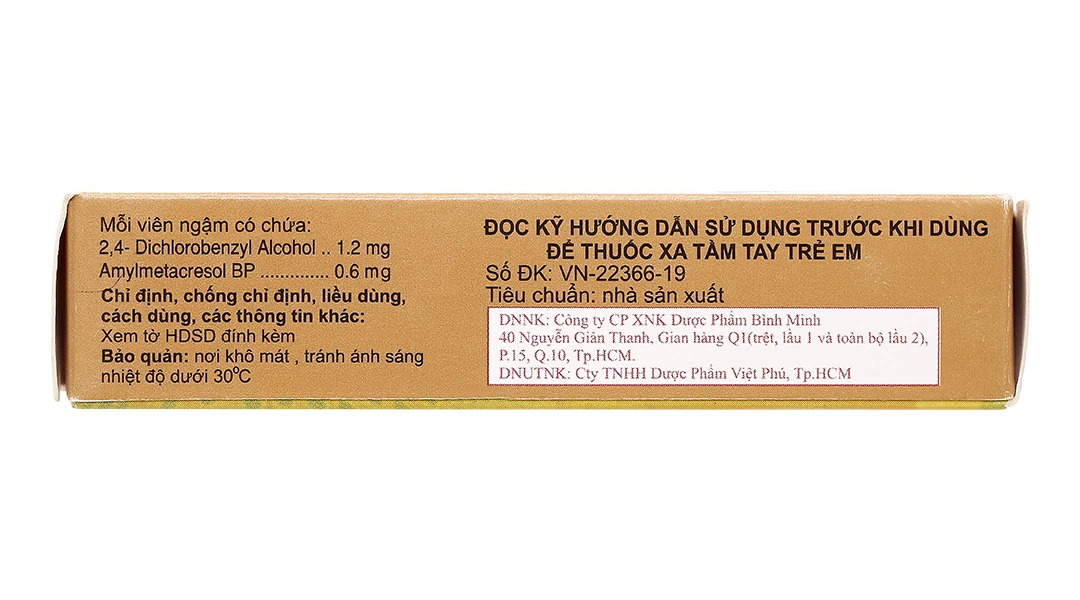 Viên ngậm Cufo Honey Lemon hỗ trợ trị viêm họng, đau họng (2 vỉ x 12 viên) - 3