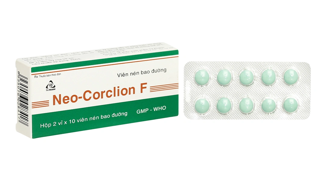 Neo-Corclion F trị ho khan, ho do kích ứng (2 vỉ x 10 viên) - 
