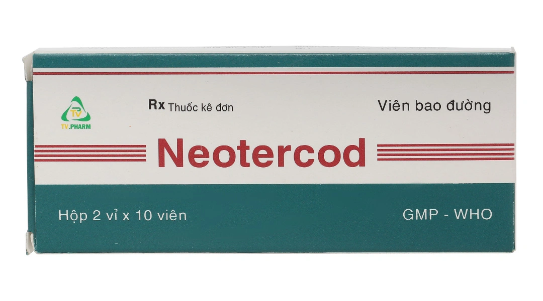 Neotercod trị triệu chứng ho khan, ho do kích ứng (2 vỉ x 10 viên) - 2