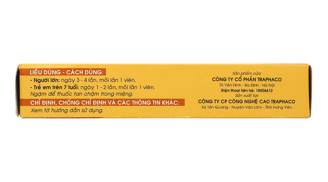 Viên ngậm trị ho Cagu giảm triệu chứng viêm họng, viêm thanh quản (2 vỉ x 10 viên) - 3