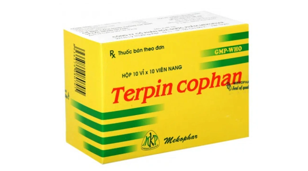 Terpin Cophan giảm ho, long đàm (10 vỉ x 10 viên) - 
