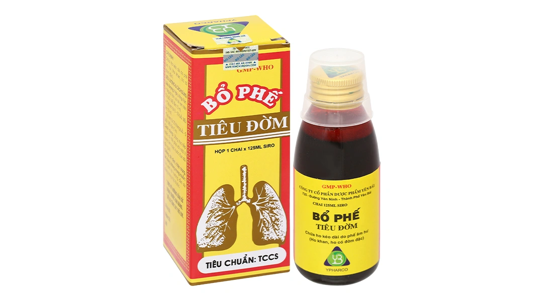 Siro Bổ Phế Tiêu Đờm Ypharco chữa ho kéo dài chai 125ml - 