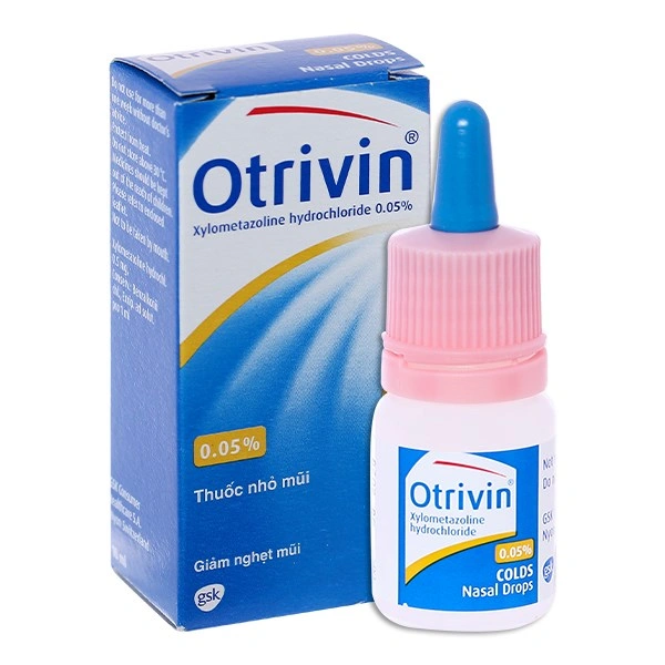 Dung dịch nhỏ mũi Otrivin 0.05% giảm triệu chứng nghẹt mũi