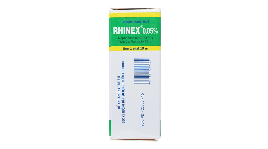 Thuốc nhỏ mũi Rhinex 0.05% giảm triệu chứng, sung huyết trong viêm mũi chai 15ml - 2