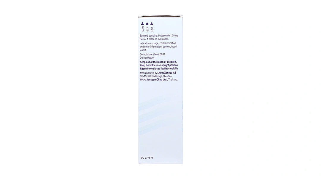 Hỗn dịch xịt mũi Rhinocort Aqua 64mcg/liều trị viêm mũi dị ứng bình 120 liều xịt - 6