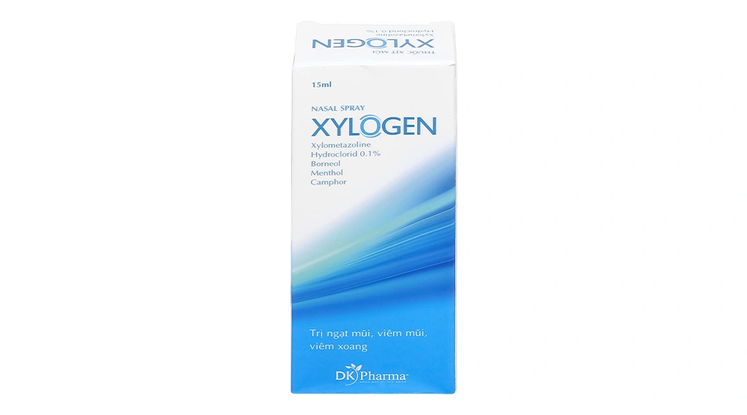 Xịt mũi Xylogen 0.1% trị nghẹt mũi, sổ mũi chai 15ml - 1