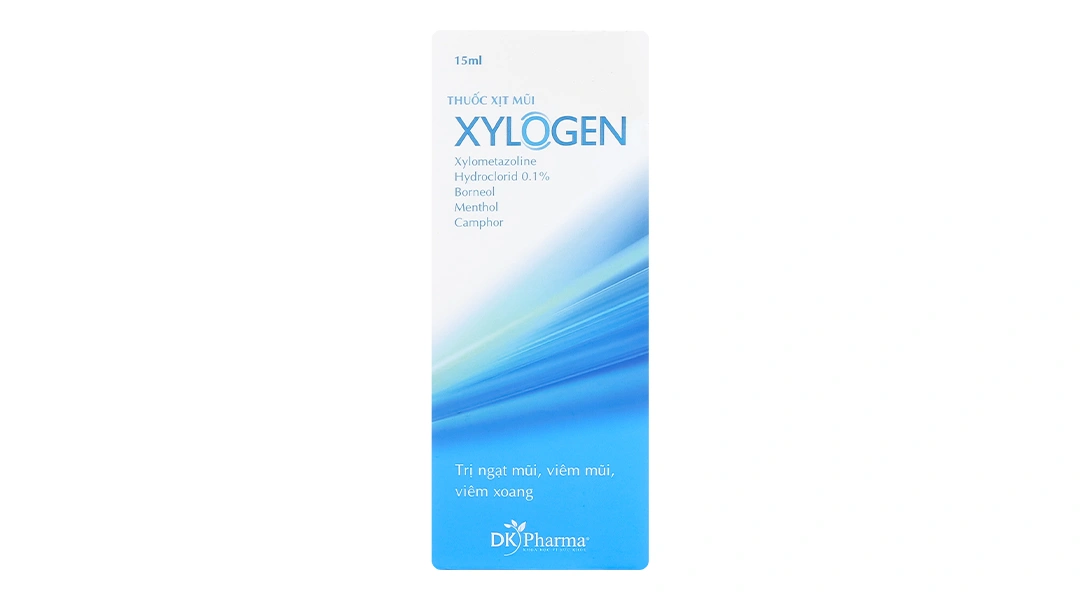 Xịt mũi Xylogen 0.1% trị nghẹt mũi, sổ mũi chai 15ml - 2