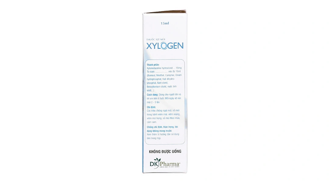 Xịt mũi Xylogen 0.1% trị nghẹt mũi, sổ mũi chai 15ml - 3