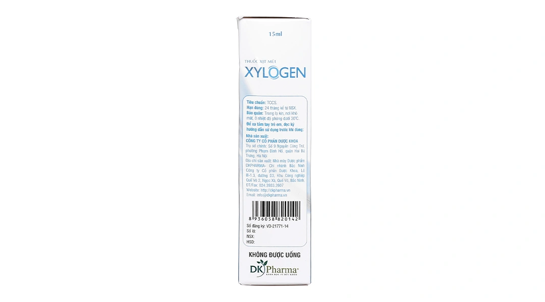 Xịt mũi Xylogen 0.1% trị nghẹt mũi, sổ mũi chai 15ml - 4