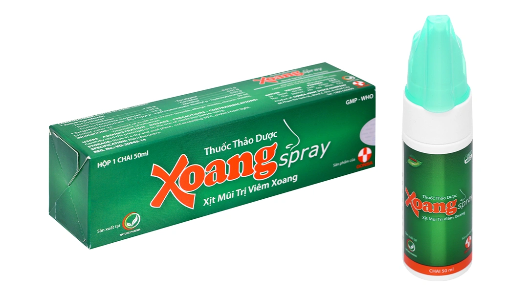Thuốc xịt mũi Xoangspray trị viêm xoang, viêm mũi dị ứng chai 50ml - 