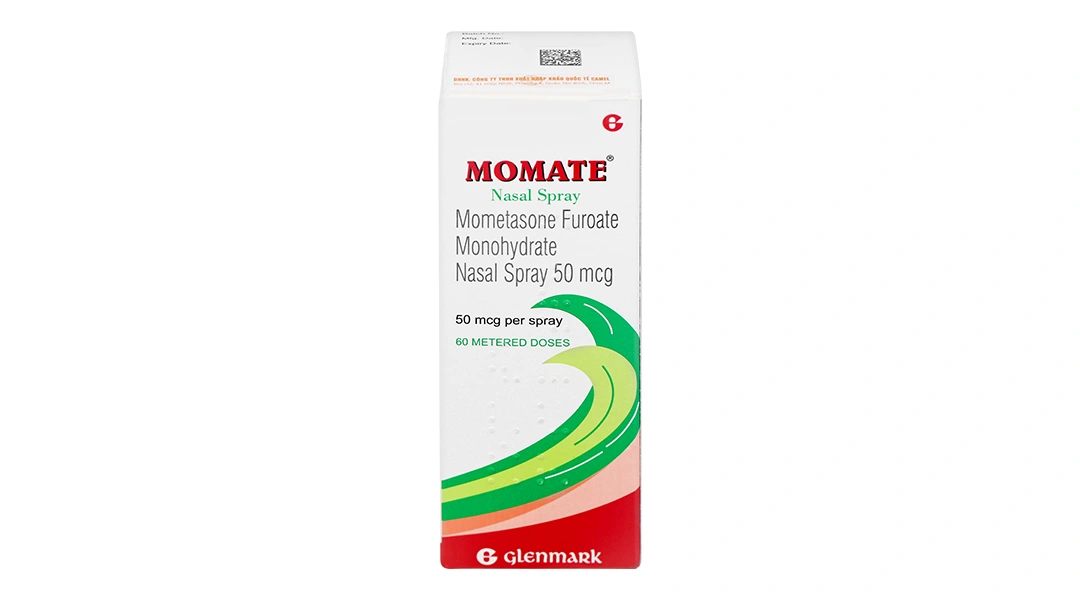 Hỗn dịch xịt mũi Momate Nasal Spray 50mcg trị viêm mũi dị ứng chai 60 liều - 1