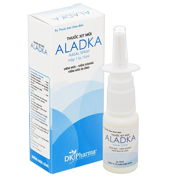 Thuốc xịt mũi Aladka trị viêm mũi, viêm xoang, viêm mũi dị ứng