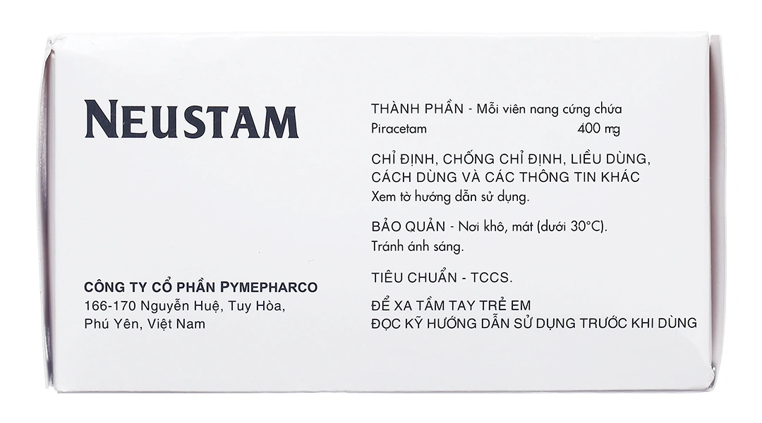 Neustam 400mg trị chóng mặt, giật rung cơ (10 vỉ x 10 viên) - 2