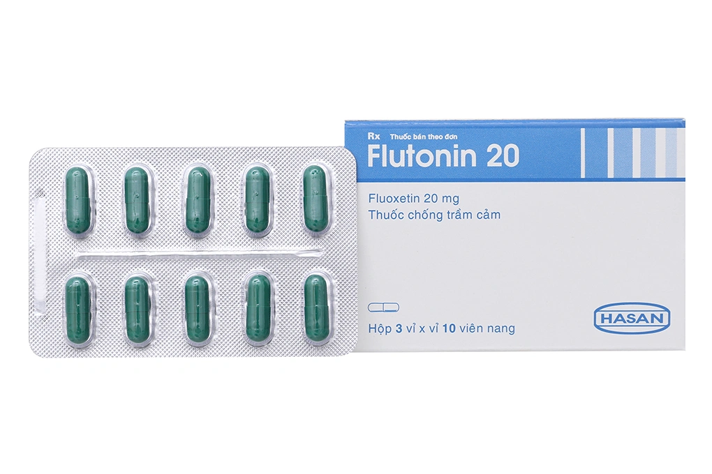 Flutonin 20 trị trầm cảm, rối loạn lưỡng cực (3 vỉ x 10 viên) - 