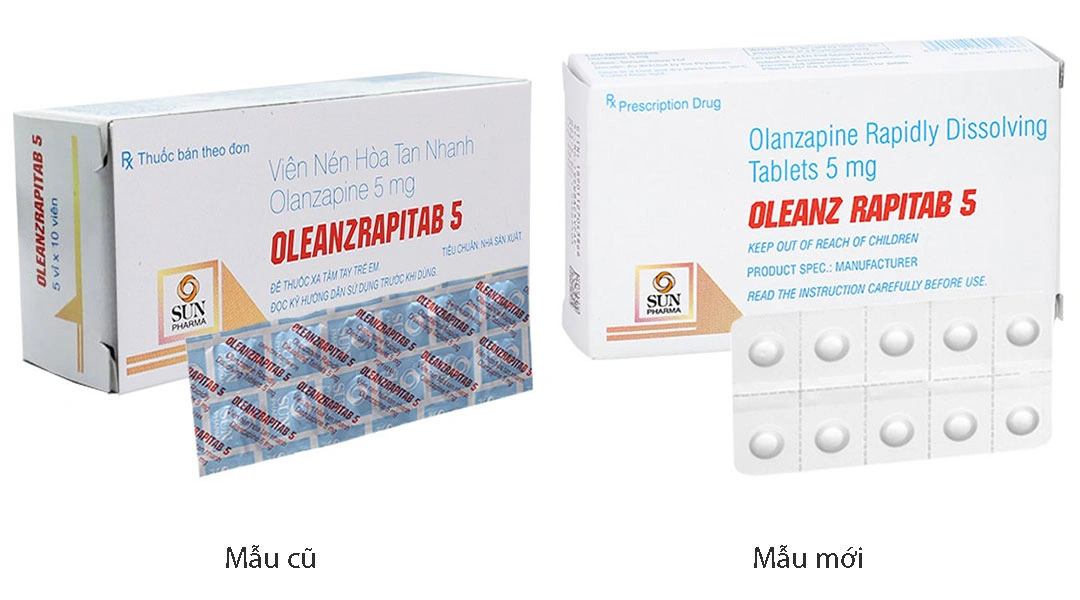 Oleanz Rapitab 5 điều trị tâm thần phân liệt (5 vỉ x 10 viên) - 1