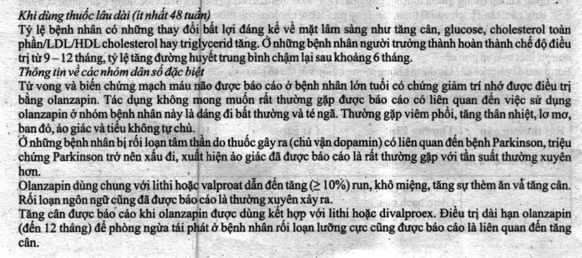 Oleanz Rapitab 5 điều trị tâm thần phân liệt (5 vỉ x 10 viên) - 11