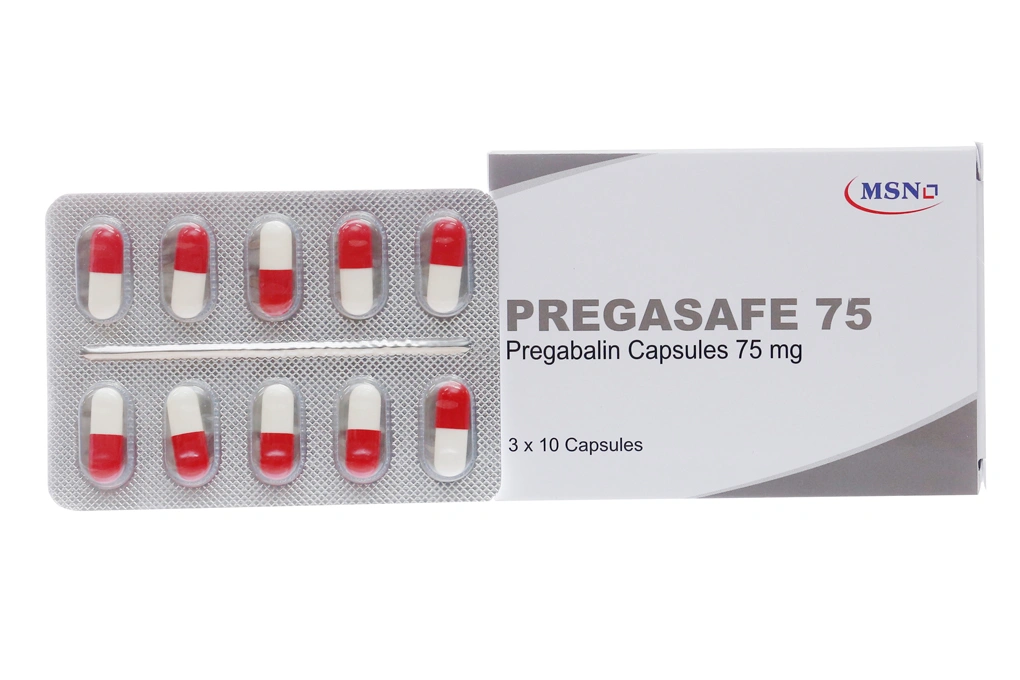 Pregasafe 75 trị động kinh, đau dây thần kinh (3 vỉ x 10 viên) - 