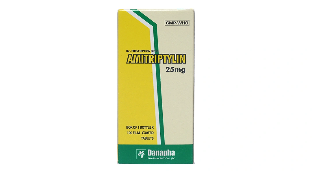 Amitriptylin Danapha 25mg điều trị trầm cảm lọ 100 viên - 1