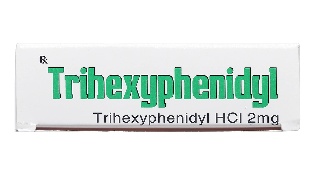 Trihexyphenidyl 2mg trị phụ trợ hội chứng Parkinson (5 vỉ x 20 viên) - 2