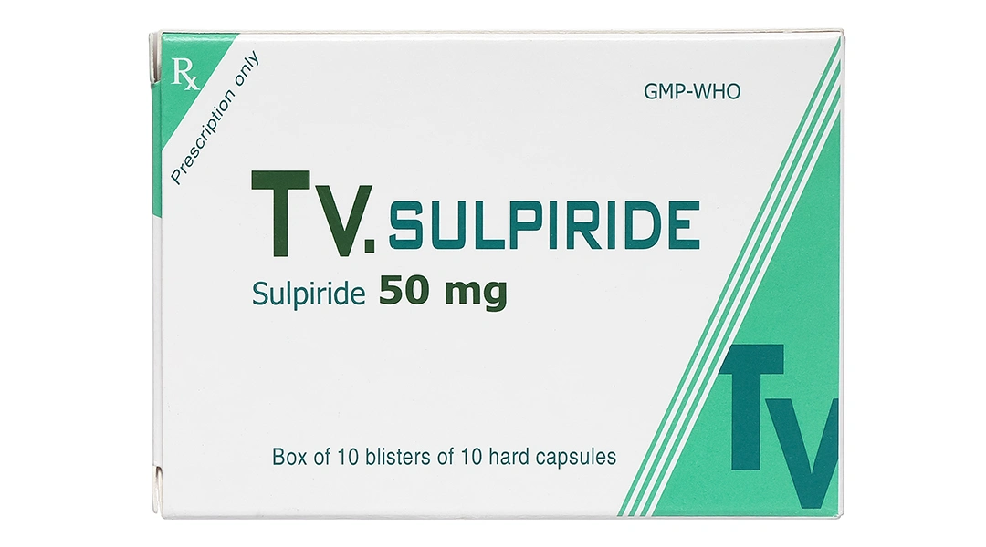 TV. Sulpiride 50mg trị chứng rối loạn tâm thần phân liệt (10 vỉ x 10 viên) - 1