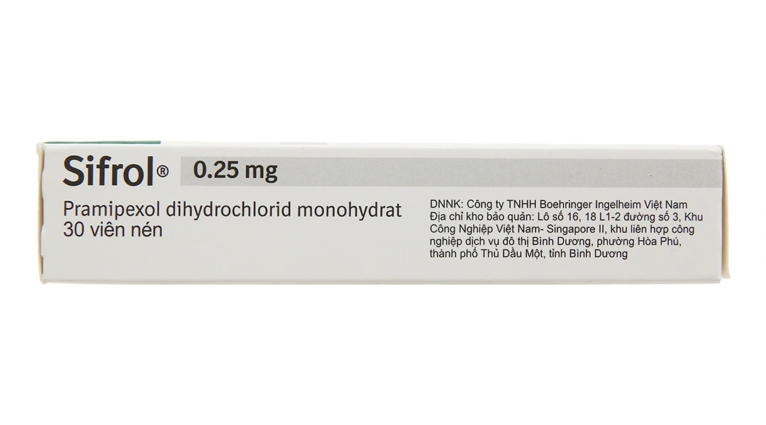 Sifrol 0.25mg trị Parkinson (3 vỉ x 10 viên) - 2