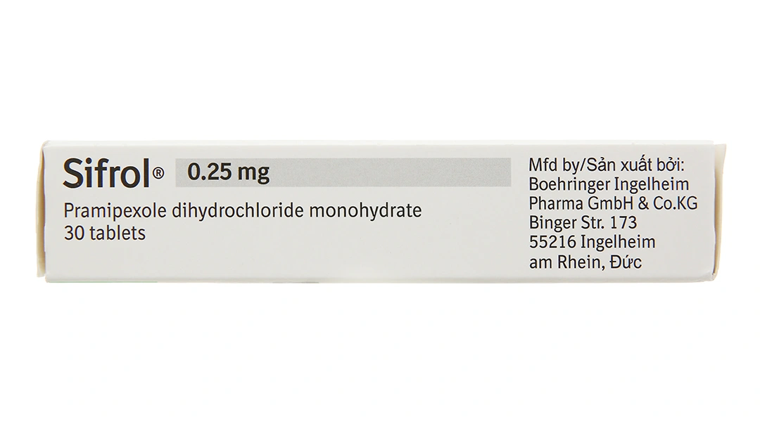 Sifrol 0.25mg trị Parkinson (3 vỉ x 10 viên) - 3