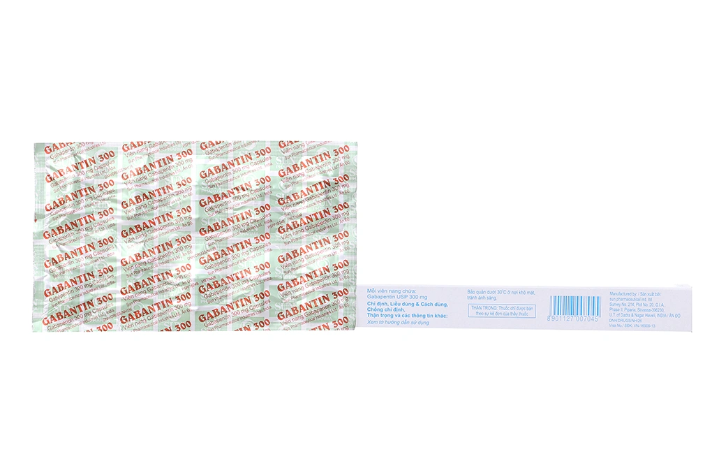 Gabantin 300 trị động kinh, đau dây thần kinh (3 vỉ x 10 viên) - 1