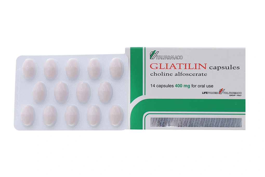 Gliatilin 400mg trị đột quỵ, chấn thương sọ não (1 vỉ x 14 viên) - 
