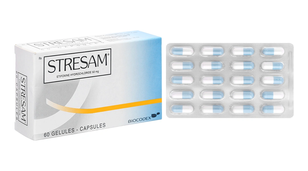 Stresam 50mg trị rối loạn lo âu (3 vỉ x 20 viên) - 