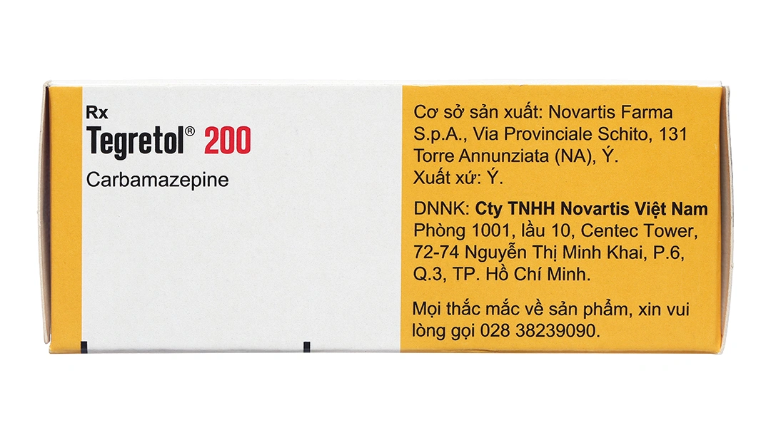 Tegretol 200 trị động kinh, đau dây thần kinh, hưng cảm (5 vỉ x 10 viên) - 2