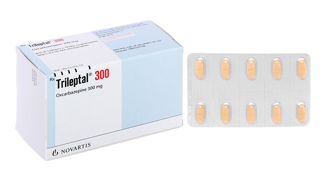 Trileptal 300 trị động kinh (5 vỉ x 10 viên) - 