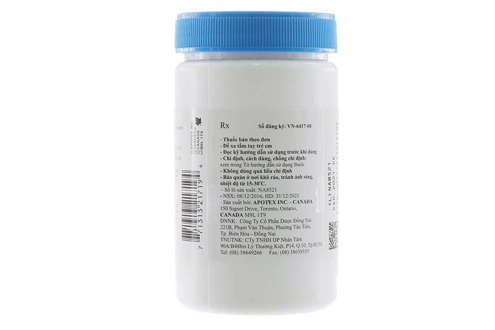 Apo-Amitriptyline 25mg trị trầm cảm chai 1000 viên - 1
