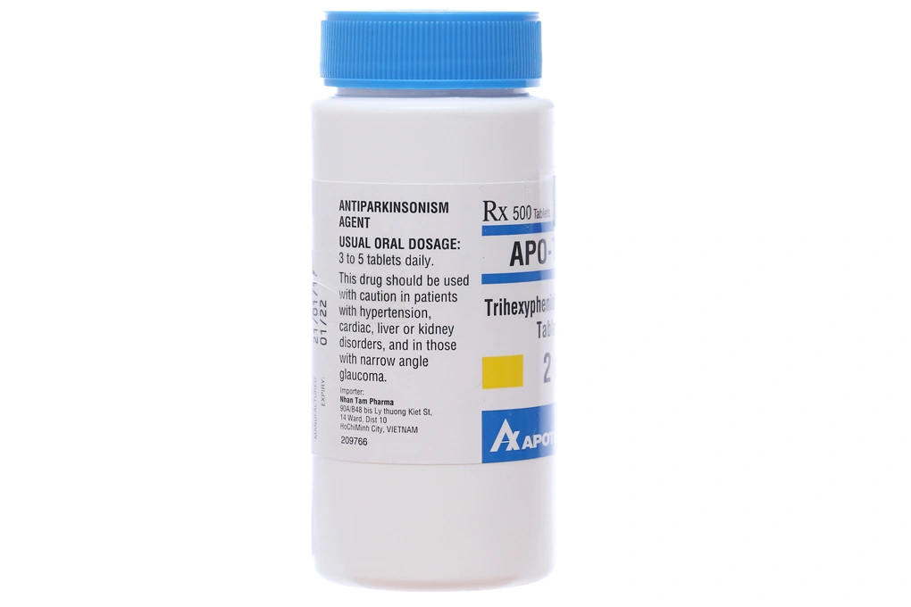 Apo-Trihex 2mg trị Parkinson chai 500 viên - 2