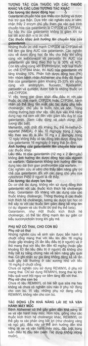 Reminyl 8mg trị sa sút trí tuệ (4 vỉ x 7 viên) - 6