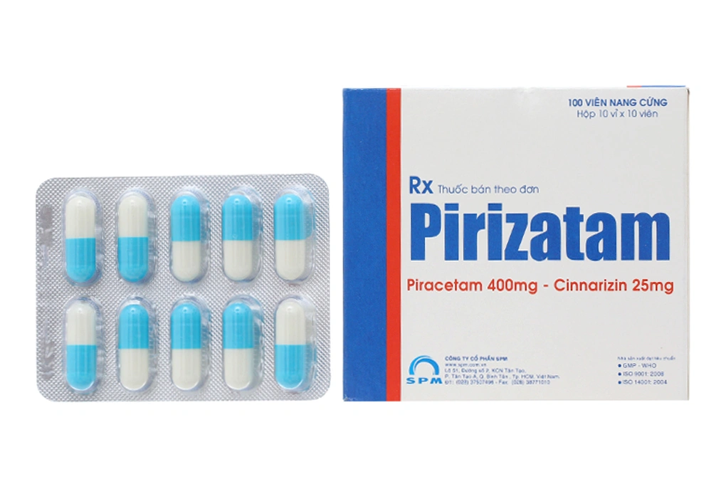 Pirizatam 100mg trị sa sút trí tuệ (10 vỉ x 10 viên) - 1