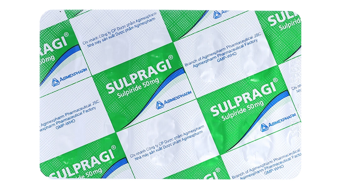 Sulpragi 50mg trị tâm thần phân liệt, rối loạn lo âu (3 vỉ x 10 viên) - 8